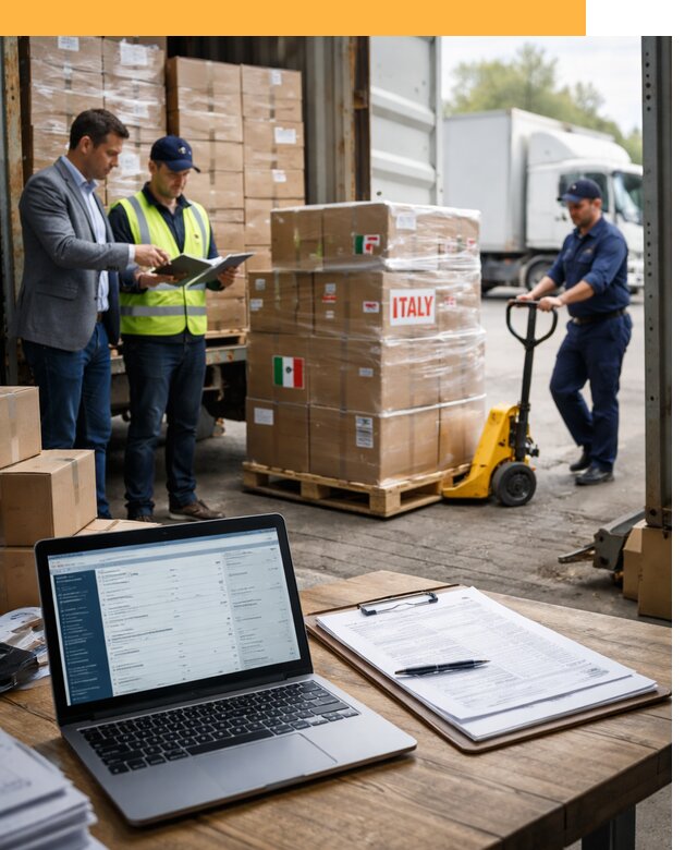 Доставка грузов из Италии: морские и авиаперевозки от 18209