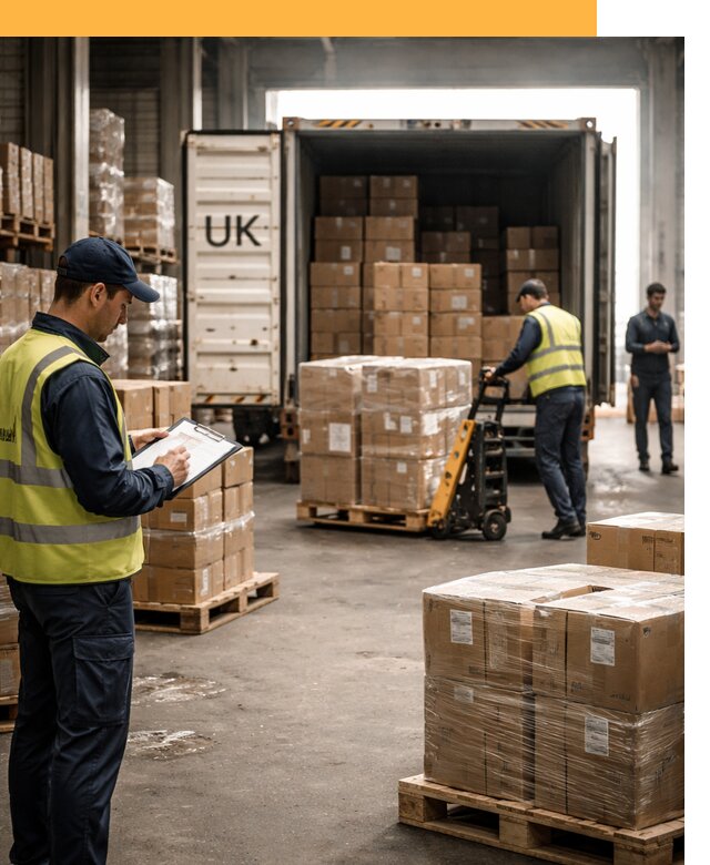 Доставка грузов из Великобритании с таможенным оформлением от 12645