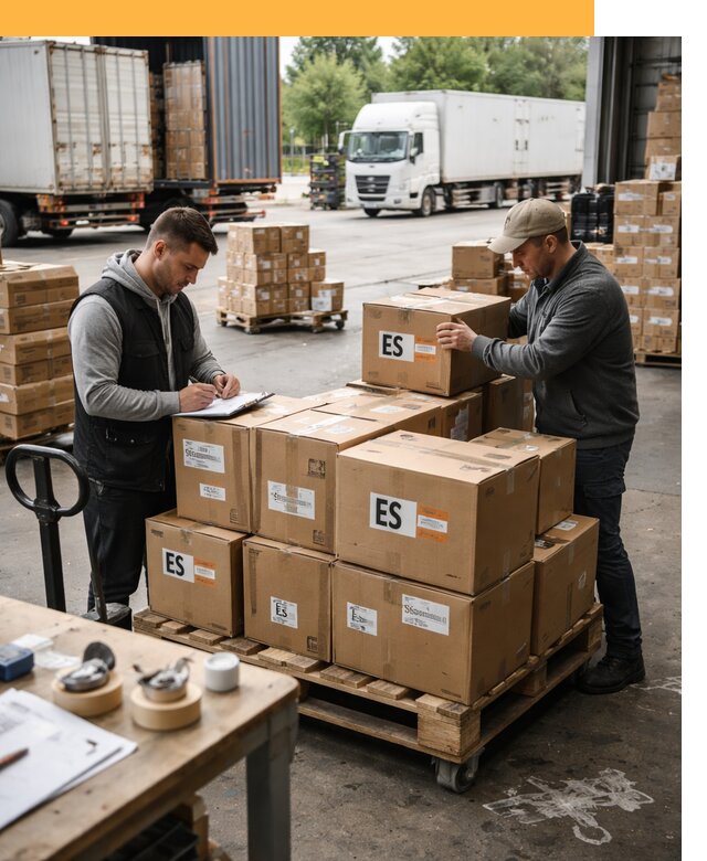 Доставка грузов в Испанию автотранспортом от 35406 руб