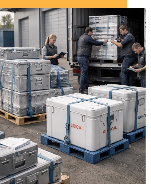 Перевозка медицинского оборудования по всему миру от 15174 руб