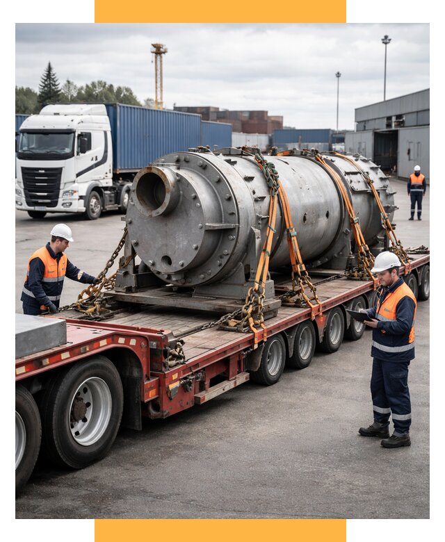 Перевозка тяжеловесных грузов под ключ от 151740 р. | СетСервис-Брн