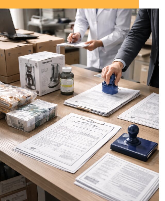 Сертификация импортных товаров от 12139 с таможенным сопровождением